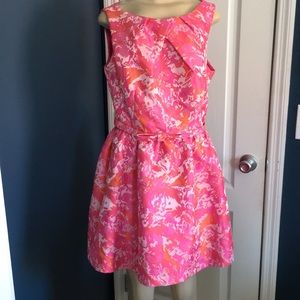 Single brand pink print dress size 10